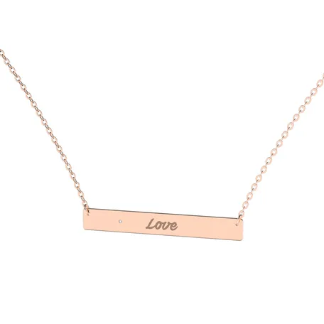 Diamond necklace Amour Ribbon