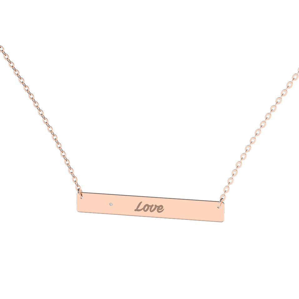 Diamond necklace Amour Ribbon