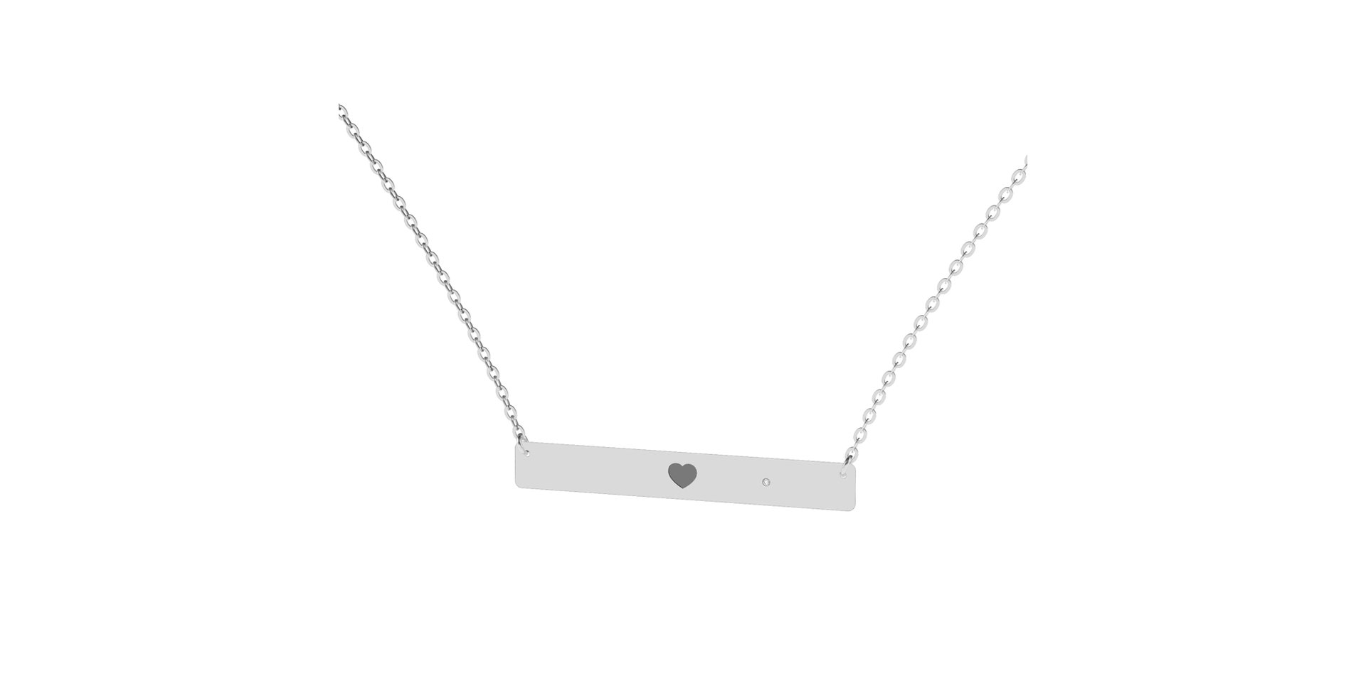 Diamond necklace Heart