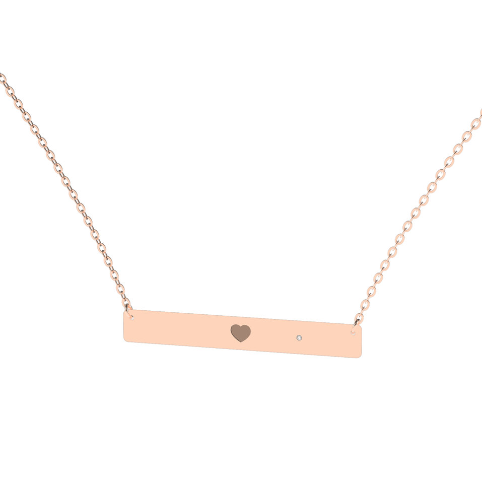 Diamond necklace Heart