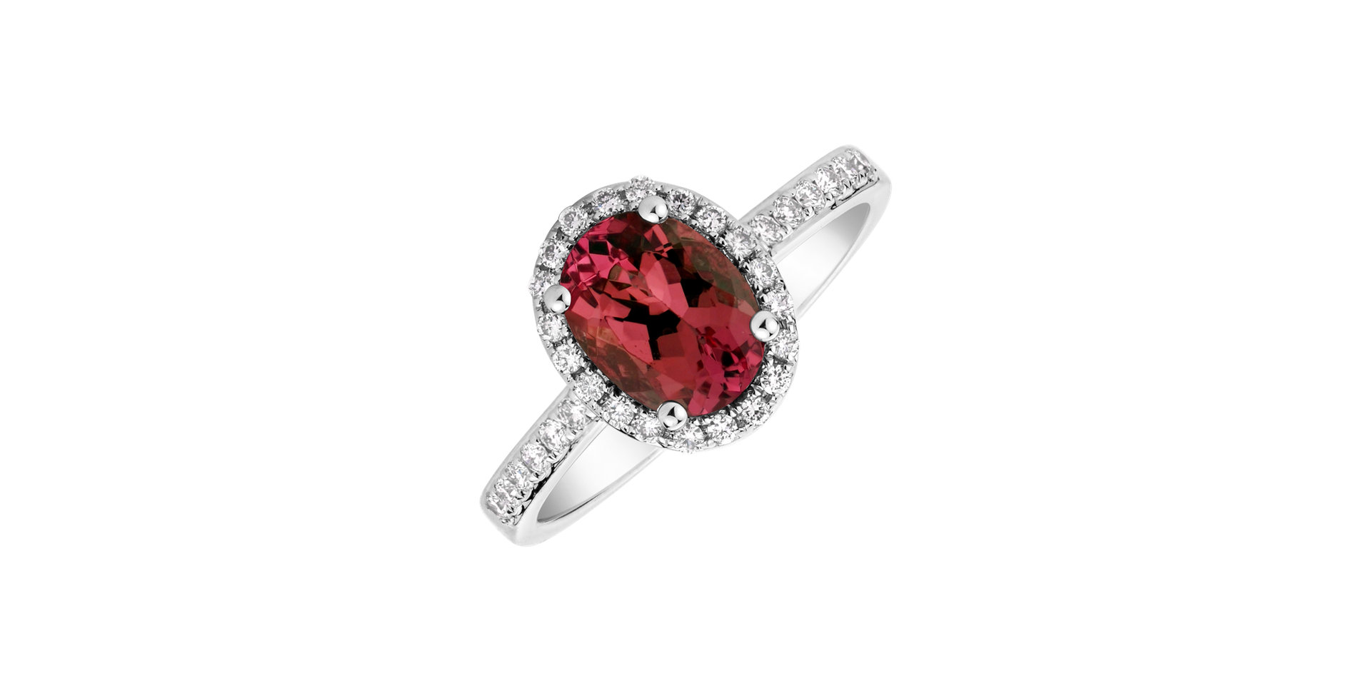 Diamond ring with Ruby Sintharia