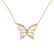 Diamond necklace Butterfly2