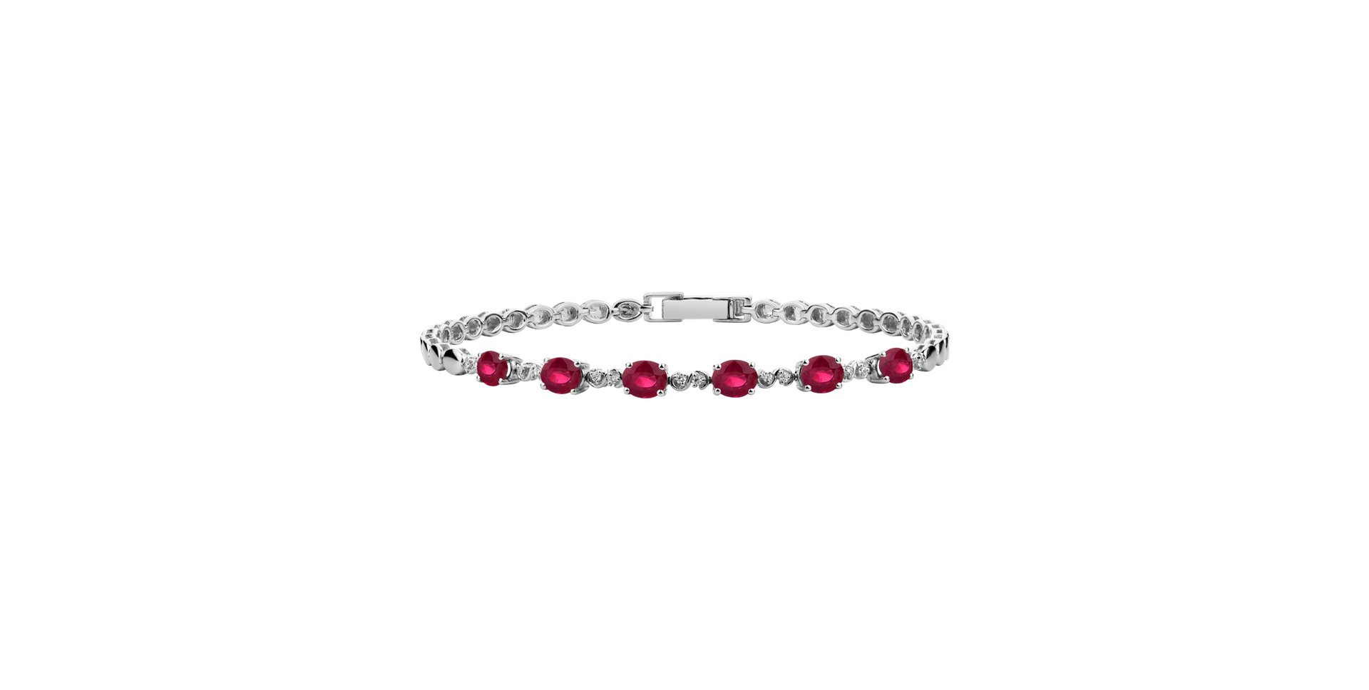 Diamond bracelet with Ruby Amedeo