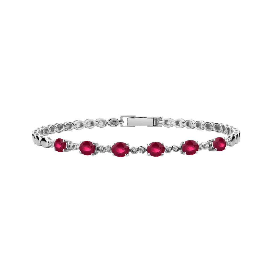 Diamond bracelet with Ruby Amedeo