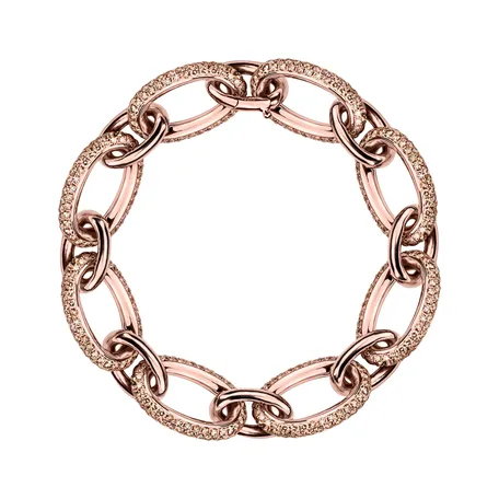 18ct rose gold bracelet with brown diamond Pompous Gem