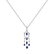 Diamond pendant with Sapphire Rain of Passion2