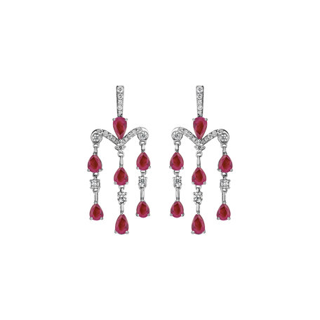 Diamond earrings and Ruby Phocles