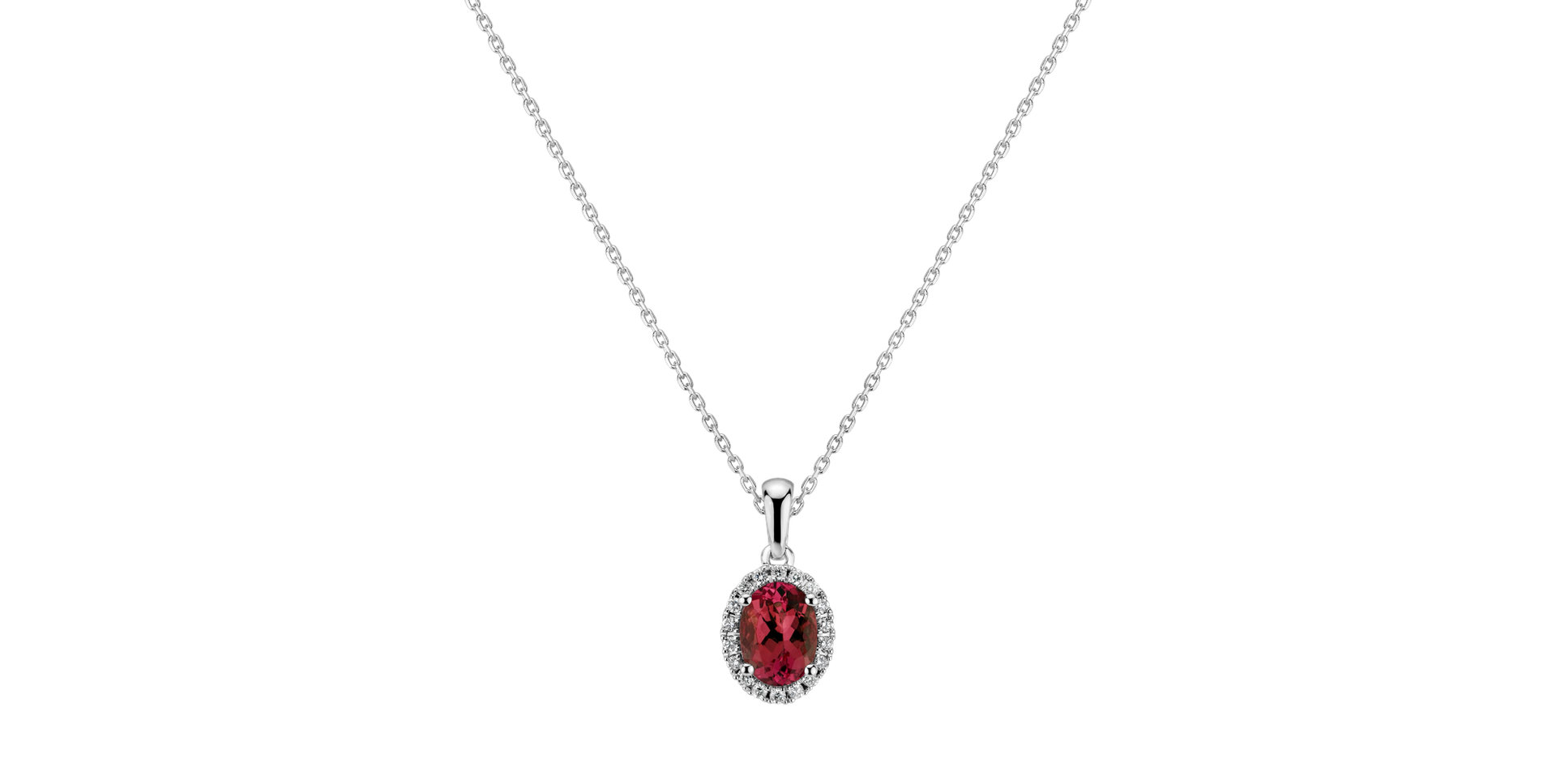 Diamond pendant with Ruby Princess Essence