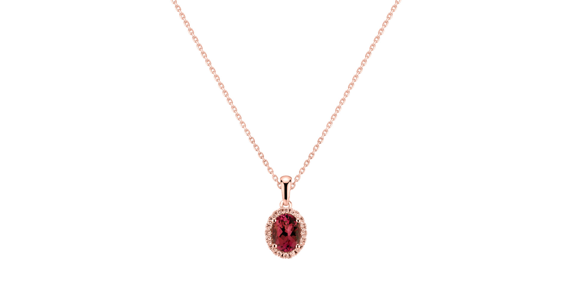 Diamond pendant with Ruby Princess Essence