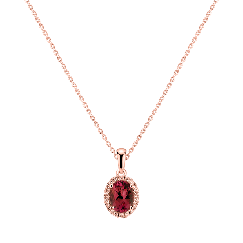 Diamond pendant with Ruby Princess Essence