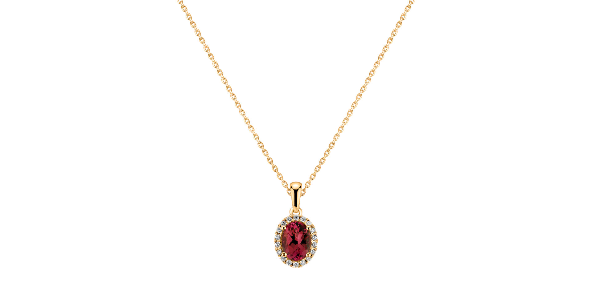 Diamond pendant with Ruby Princess Essence