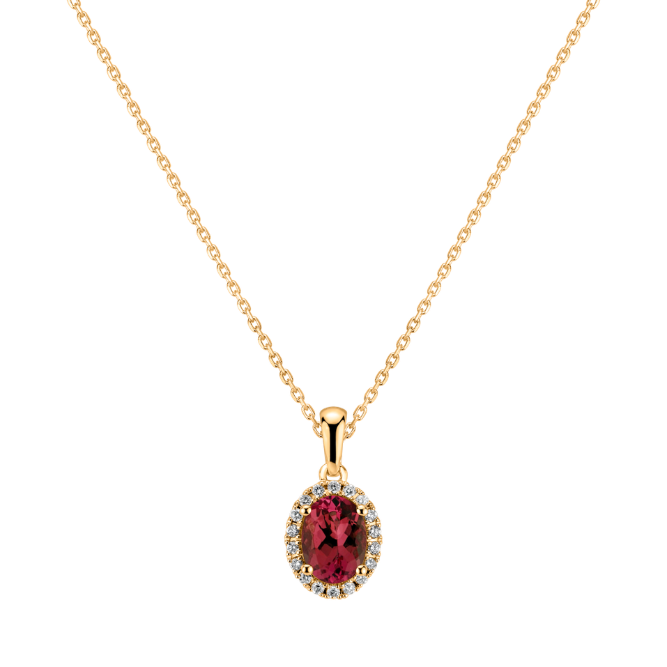Diamond pendant with Ruby Princess Essence