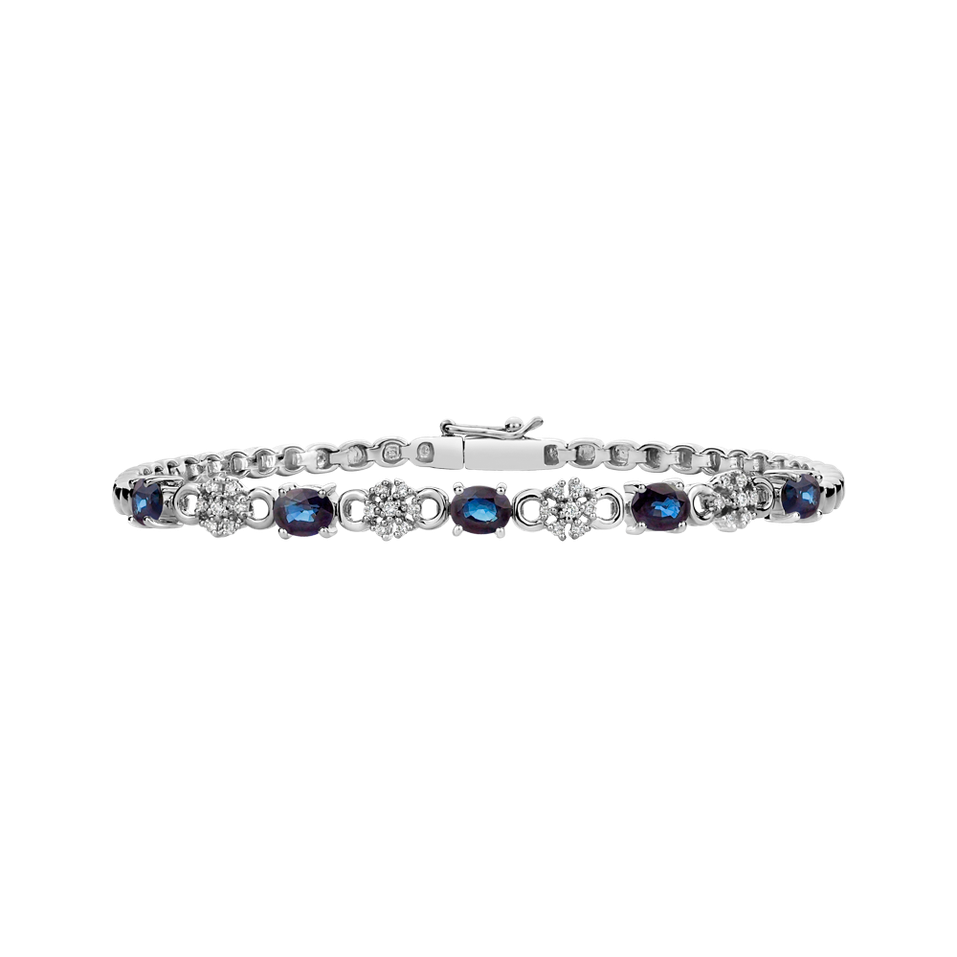 Diamond bracelet with Sapphire Cody