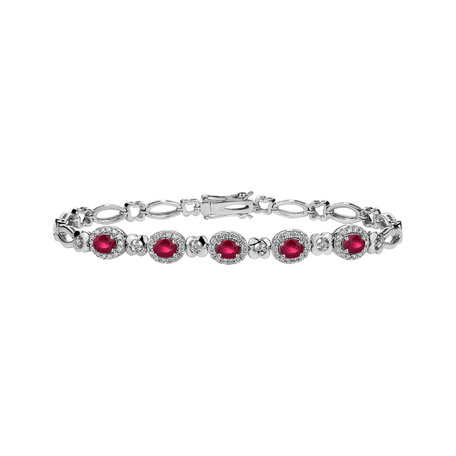 Diamond bracelet with Ruby Royal Miracle