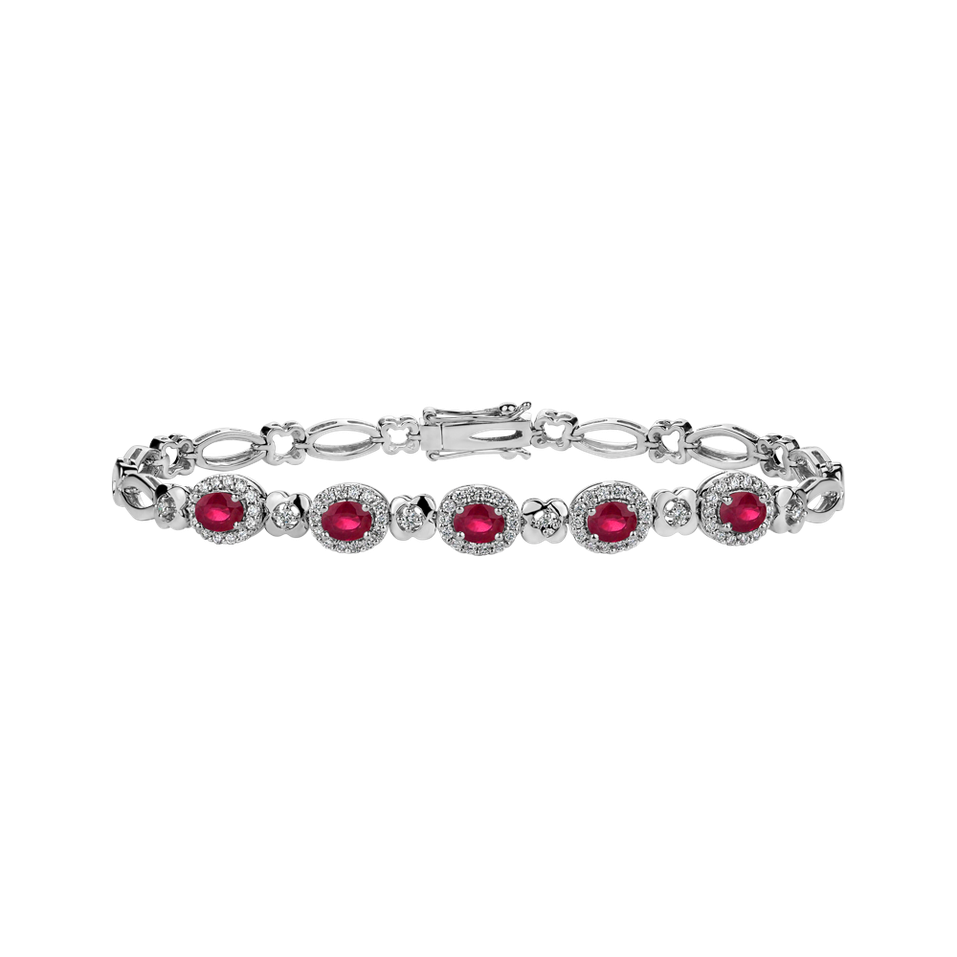 Diamond bracelet with Ruby Royal Miracle