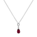 Diamond pendant with Turmalinem Seductive Drop2