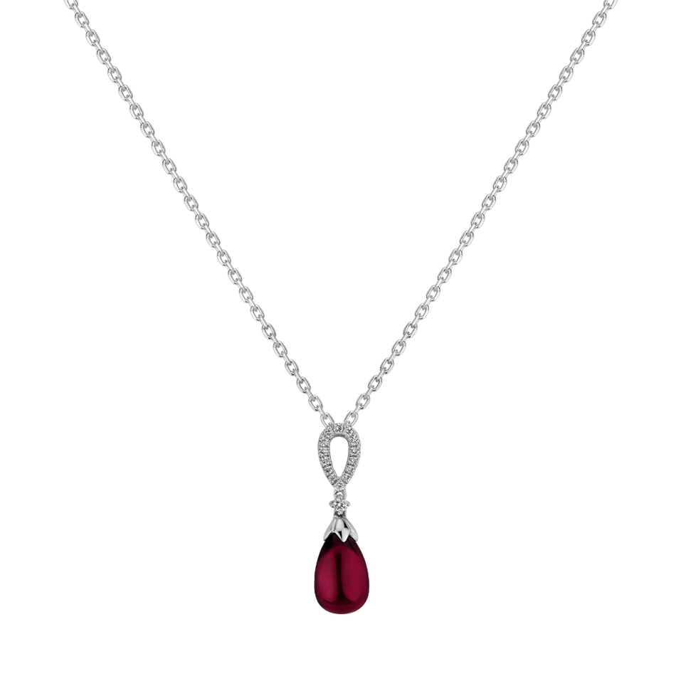 Diamond pendant with Turmalinem Seductive Drop