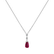 Diamond pendant with Turmalinem Drop Planet2