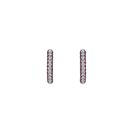 Diamond earrings and Ruby Carmine Border