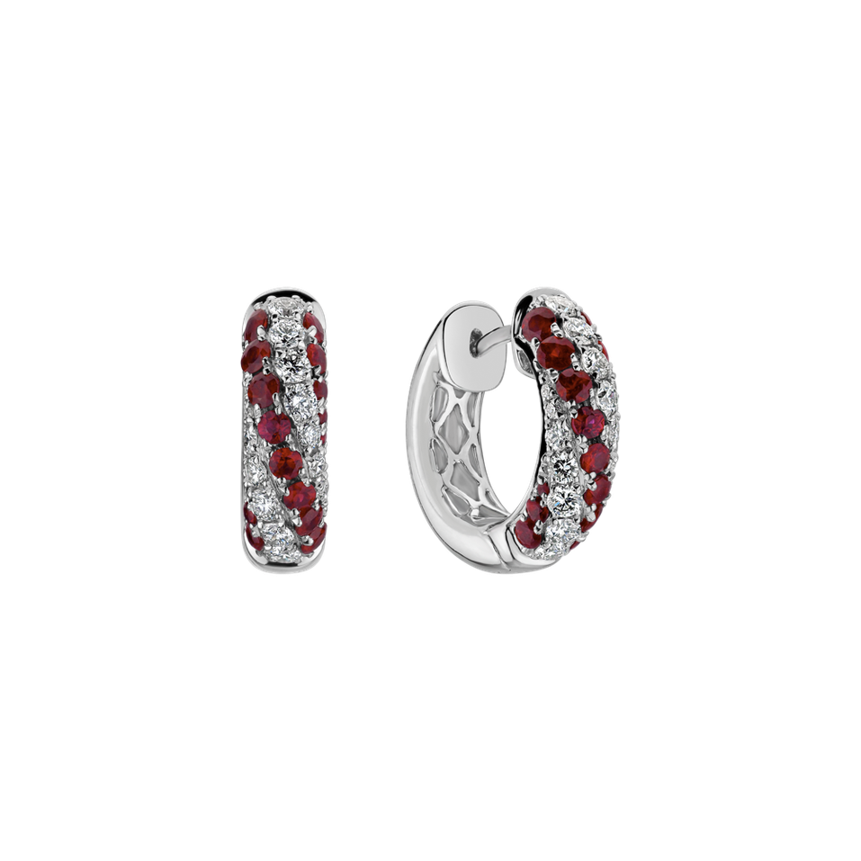 Diamond earrings and Ruby Rhapsody of the Void