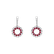 Diamond earrings with Ruby Mya2
