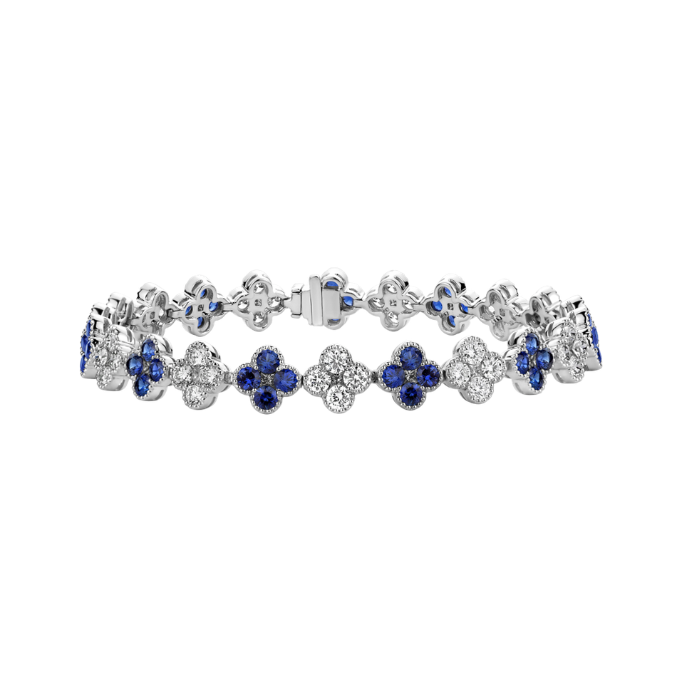 Diamond bracelet with Sapphire Clifford