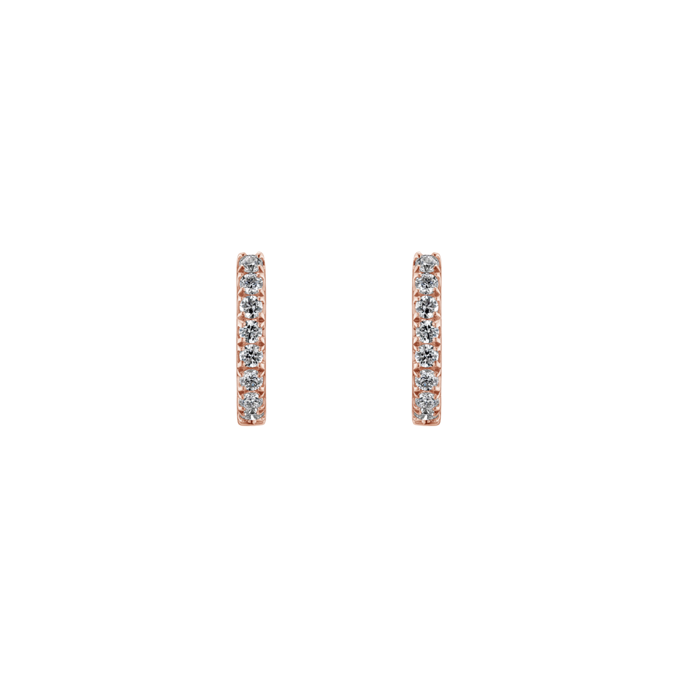 Diamond earrings Rose Water