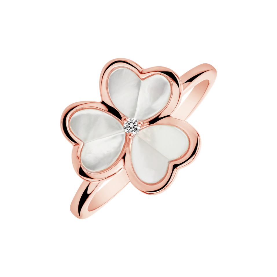 Diamond ring Pearl Secret Garden