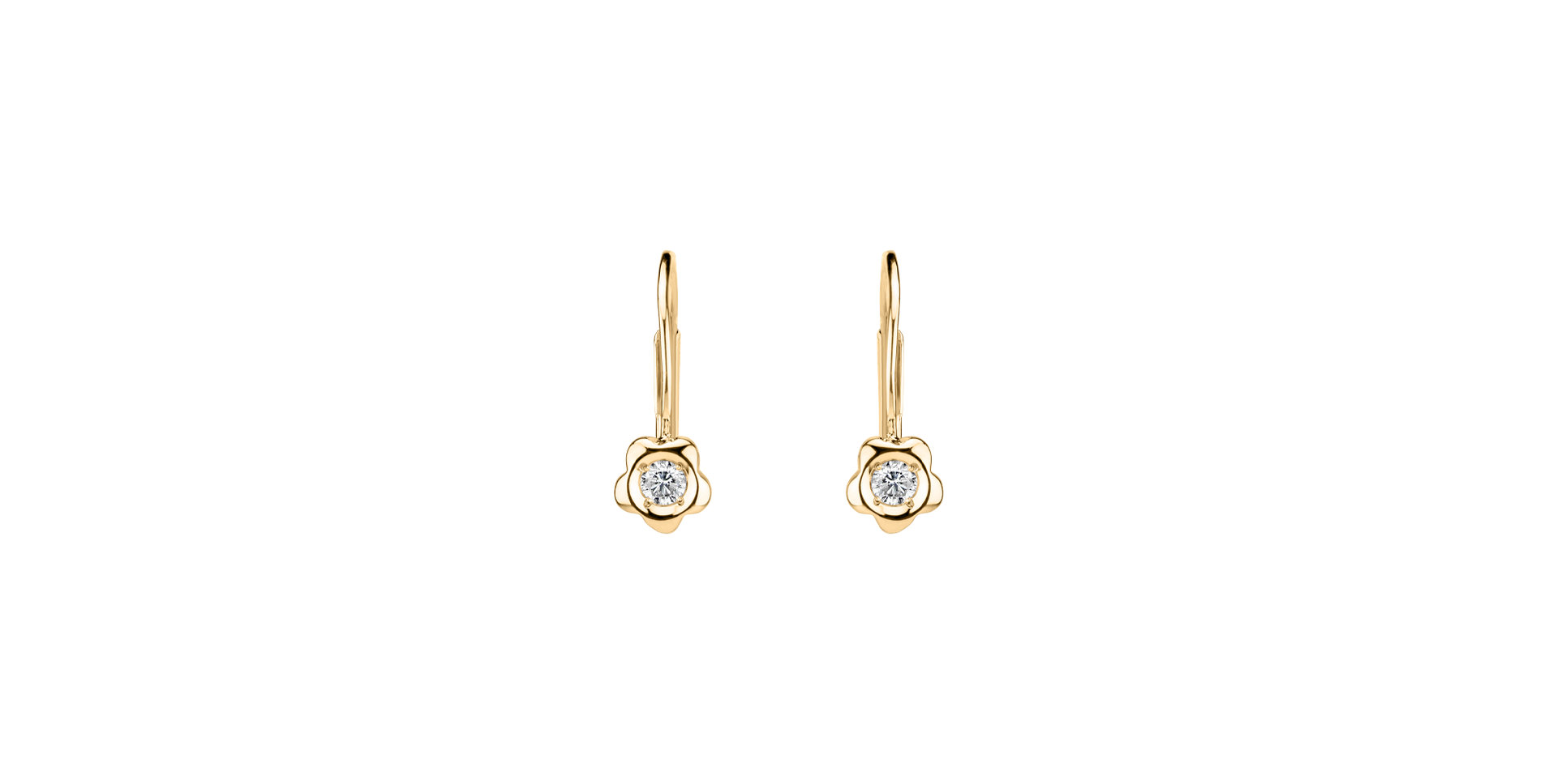 Diamond earrings Flowers