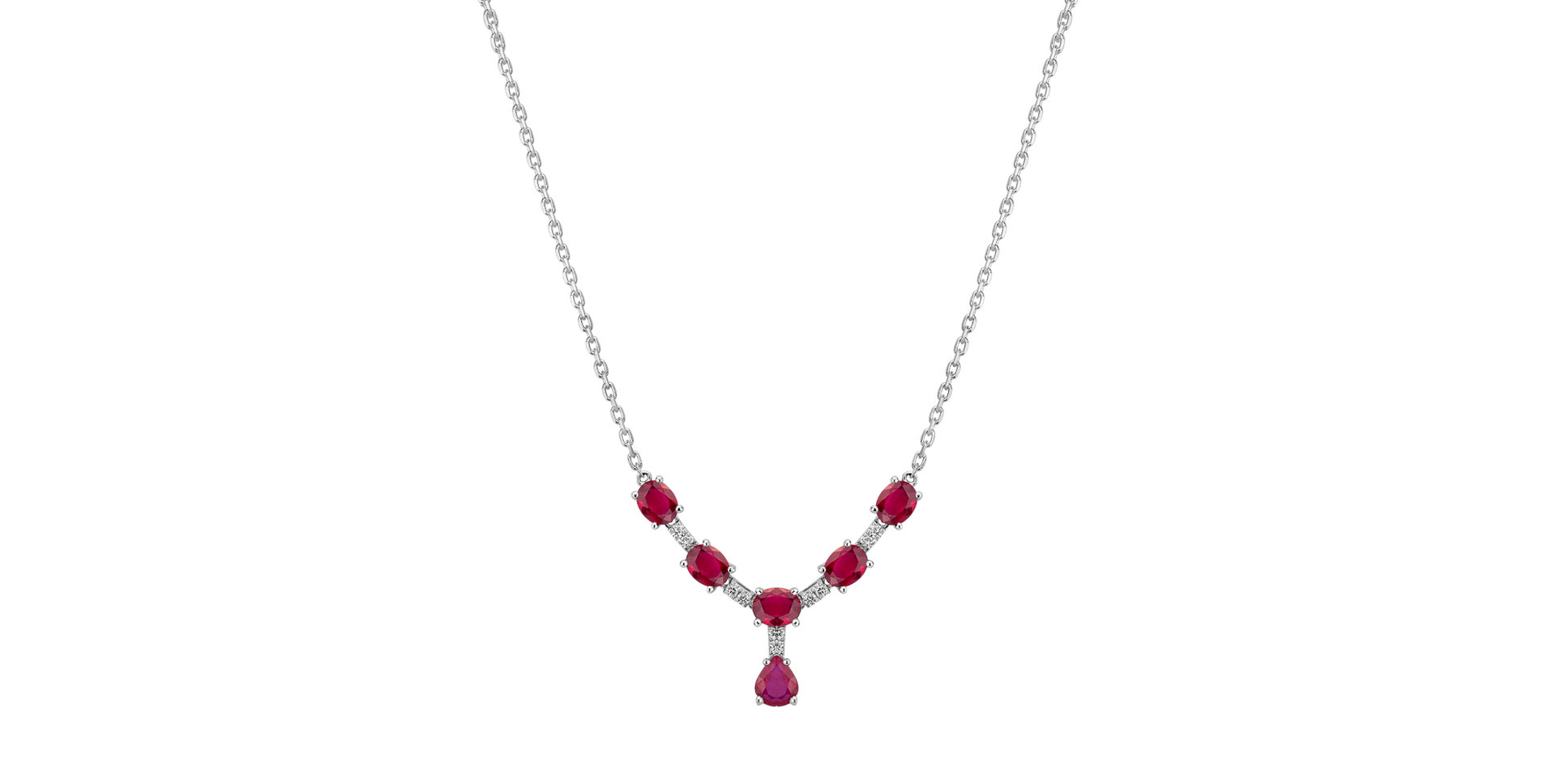 Diamond necklace with Ruby Spark of Fury
