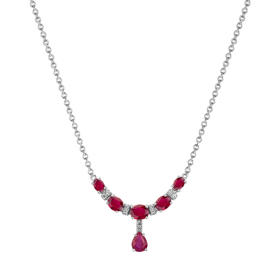 Diamond necklace with Ruby Elite Enchantment