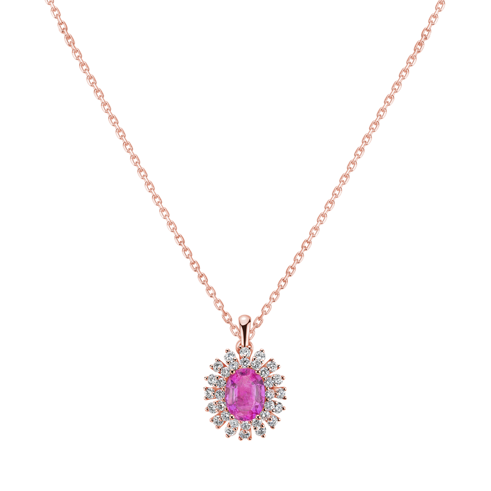 Diamond pendant with Sapphire Goddess Secret