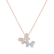 Diamond necklace Twin Wings2