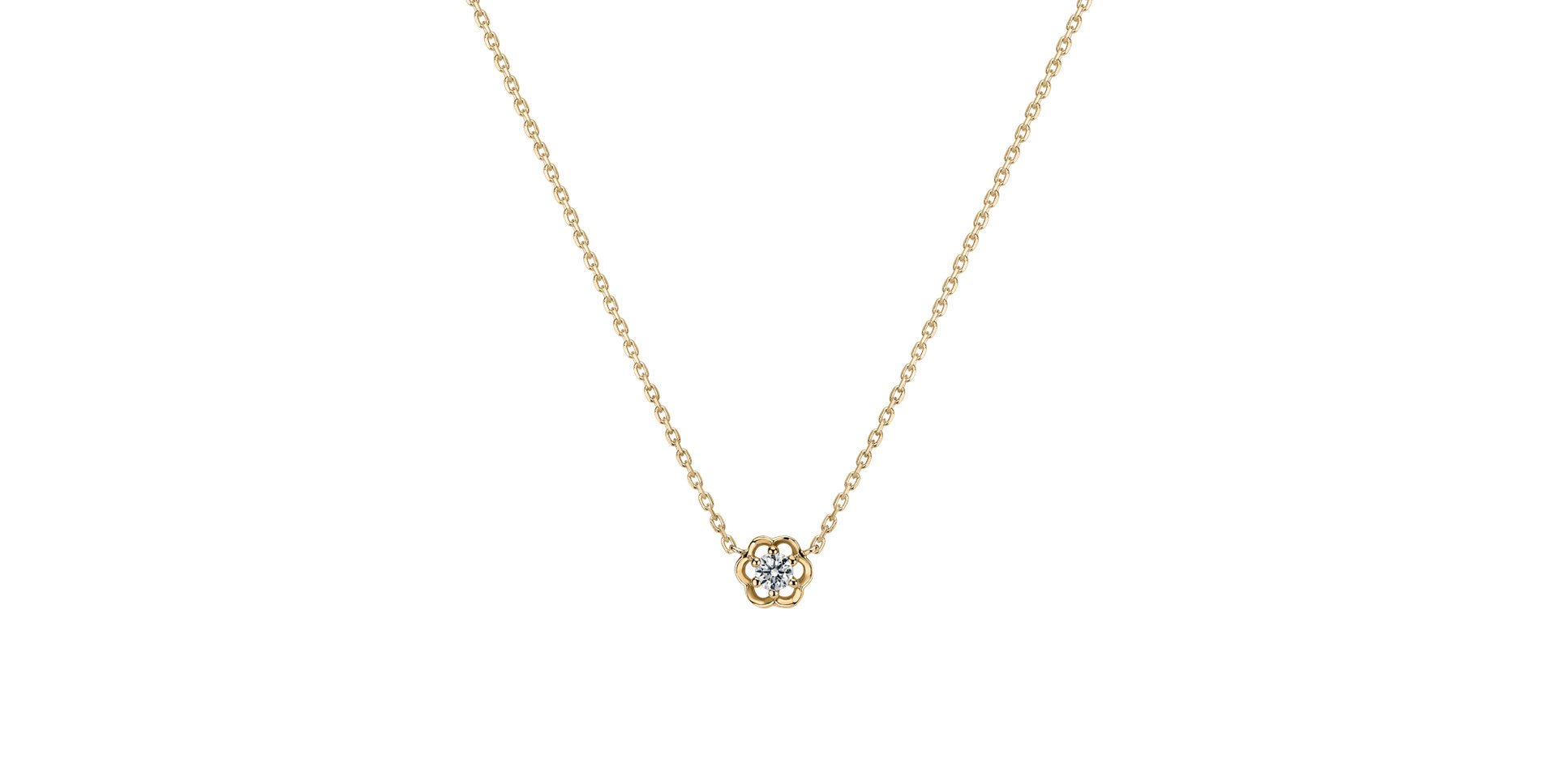 Diamond necklace Flower Spirit