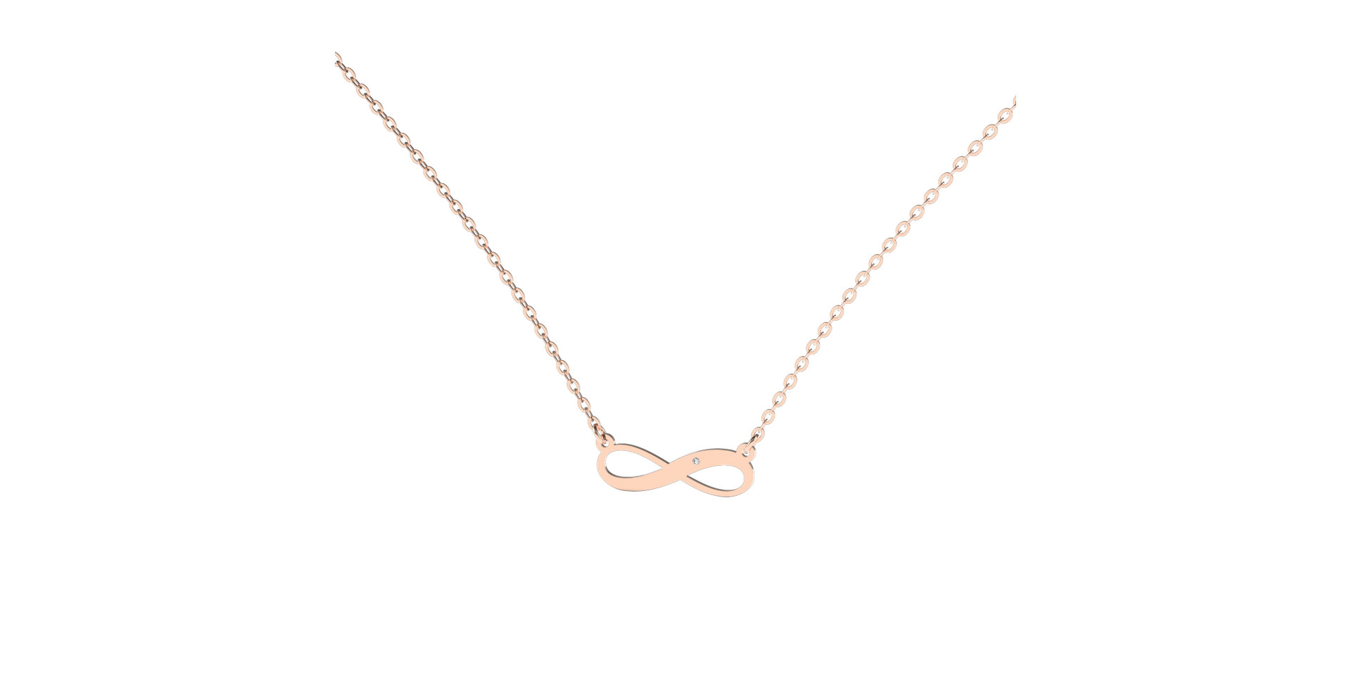 Diamond necklace Infinity Love