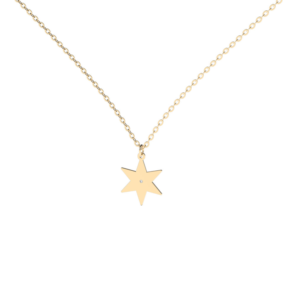 Diamond necklace Star