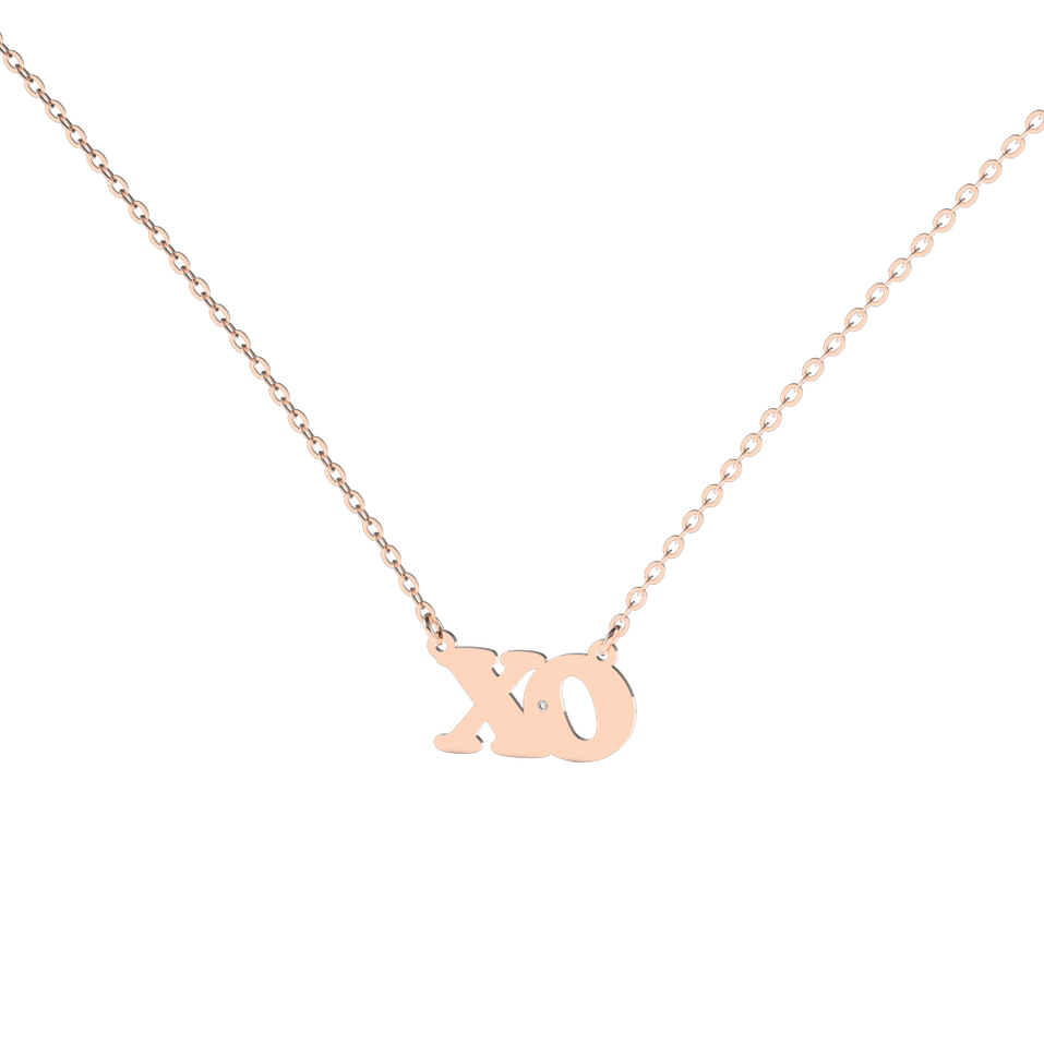 Diamond necklace XO