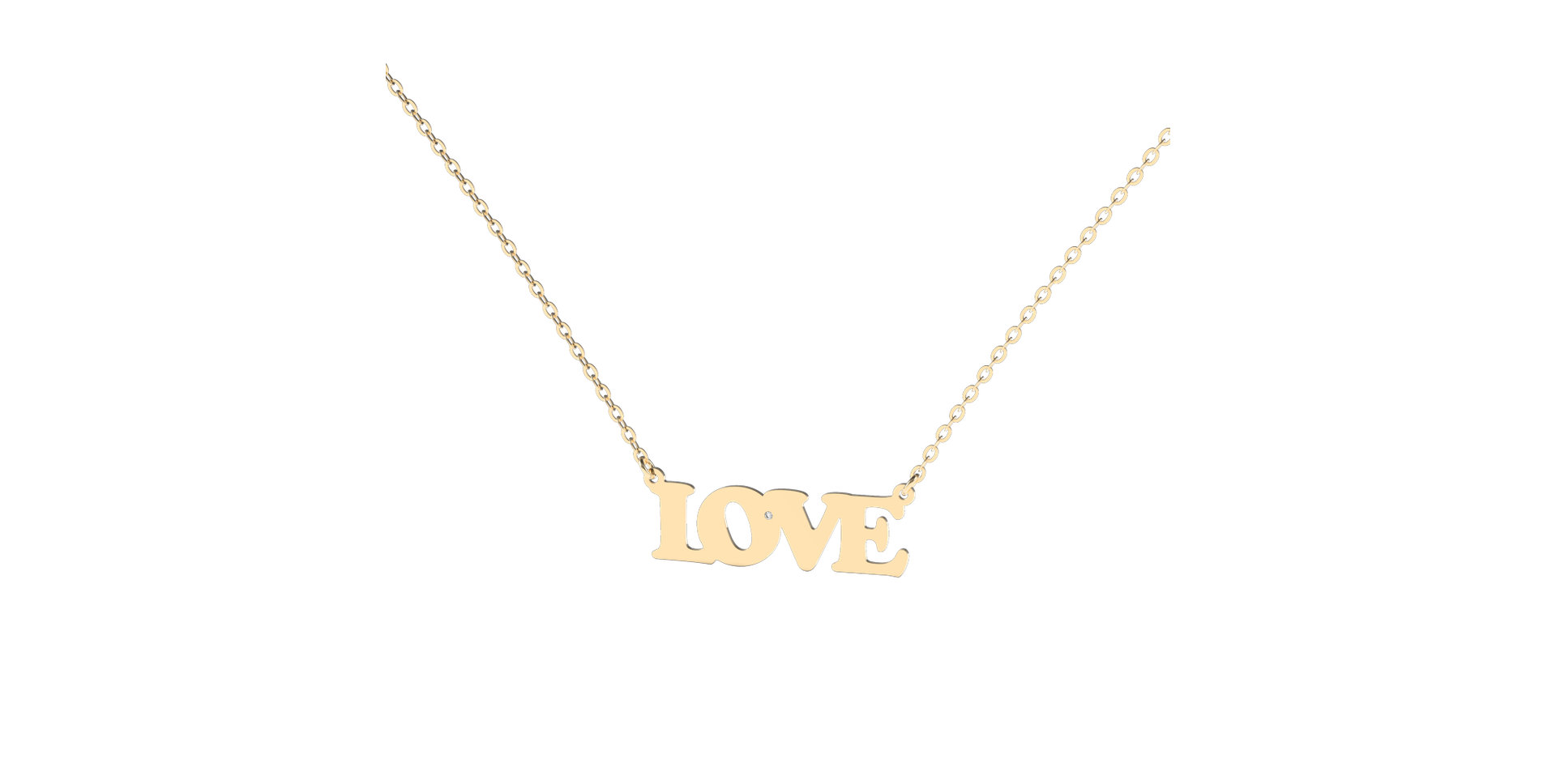 Diamond necklace Love