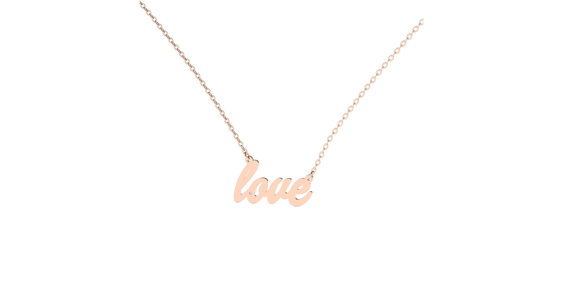 Diamond necklace Love
