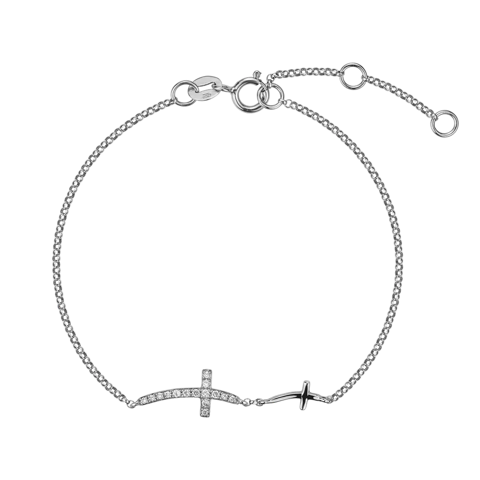 Diamond bracelet Cross of Shadows