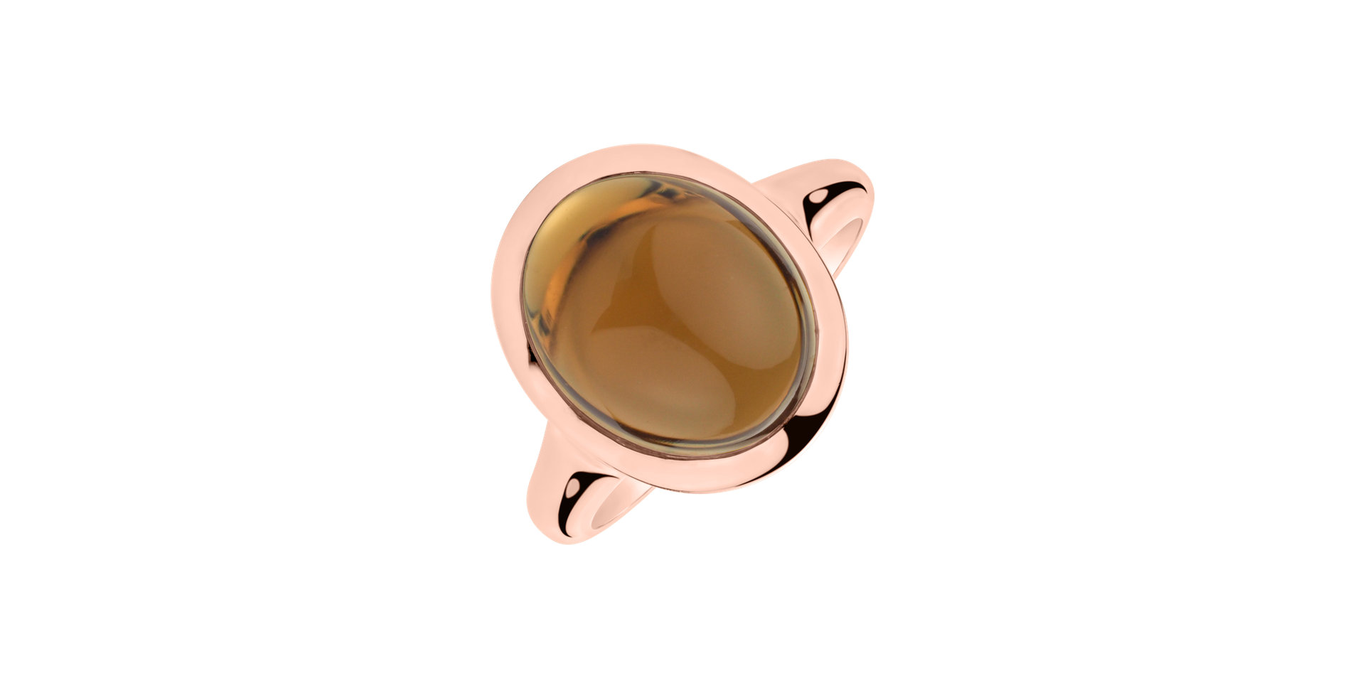 14ct rose gold ring with Cogniak Quartz Sweet Wish