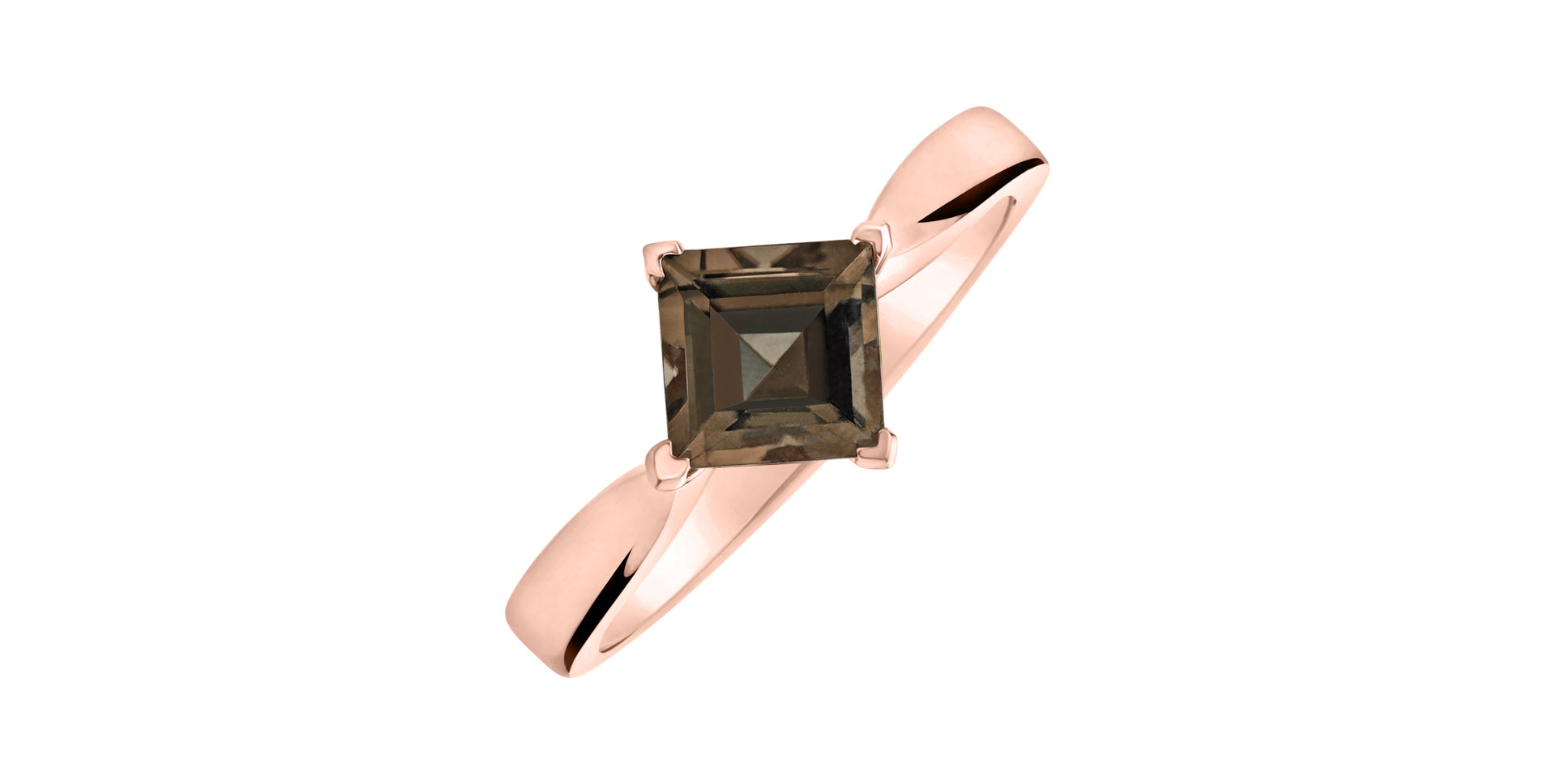 Ring with Smoky Quartz Bonbon