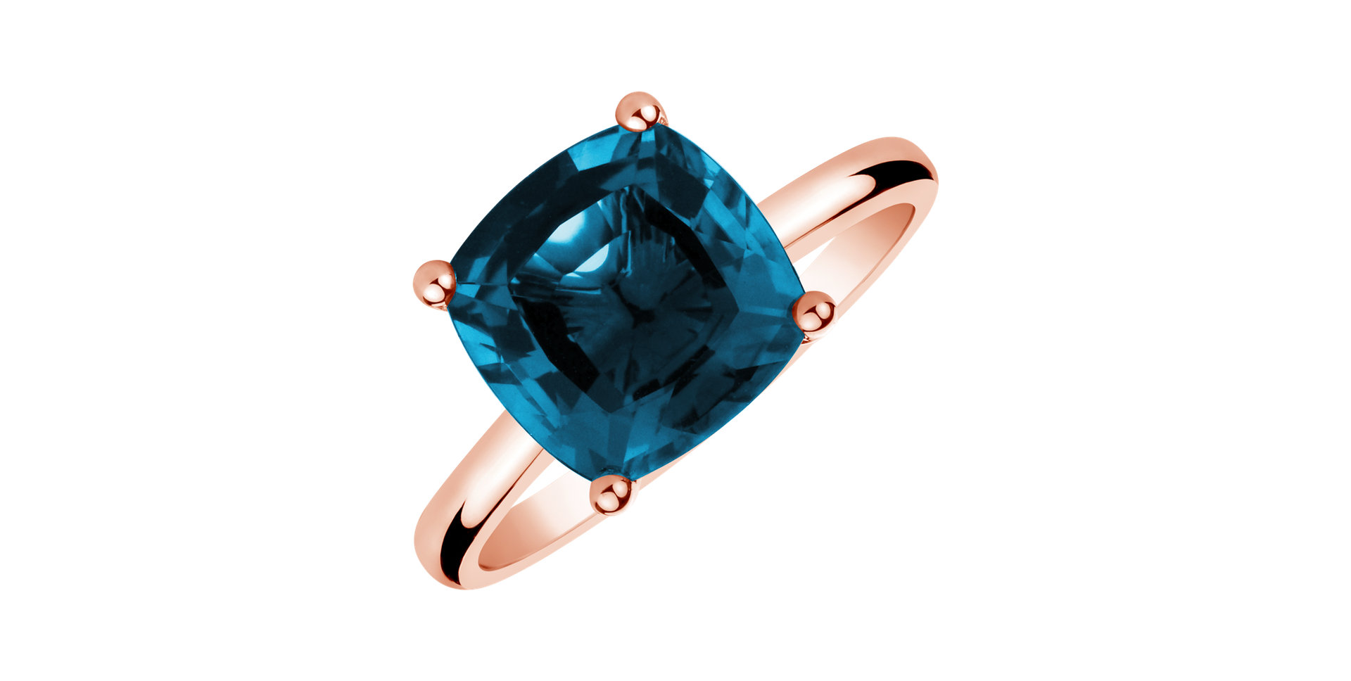 Ring with Topaz London Bonbon