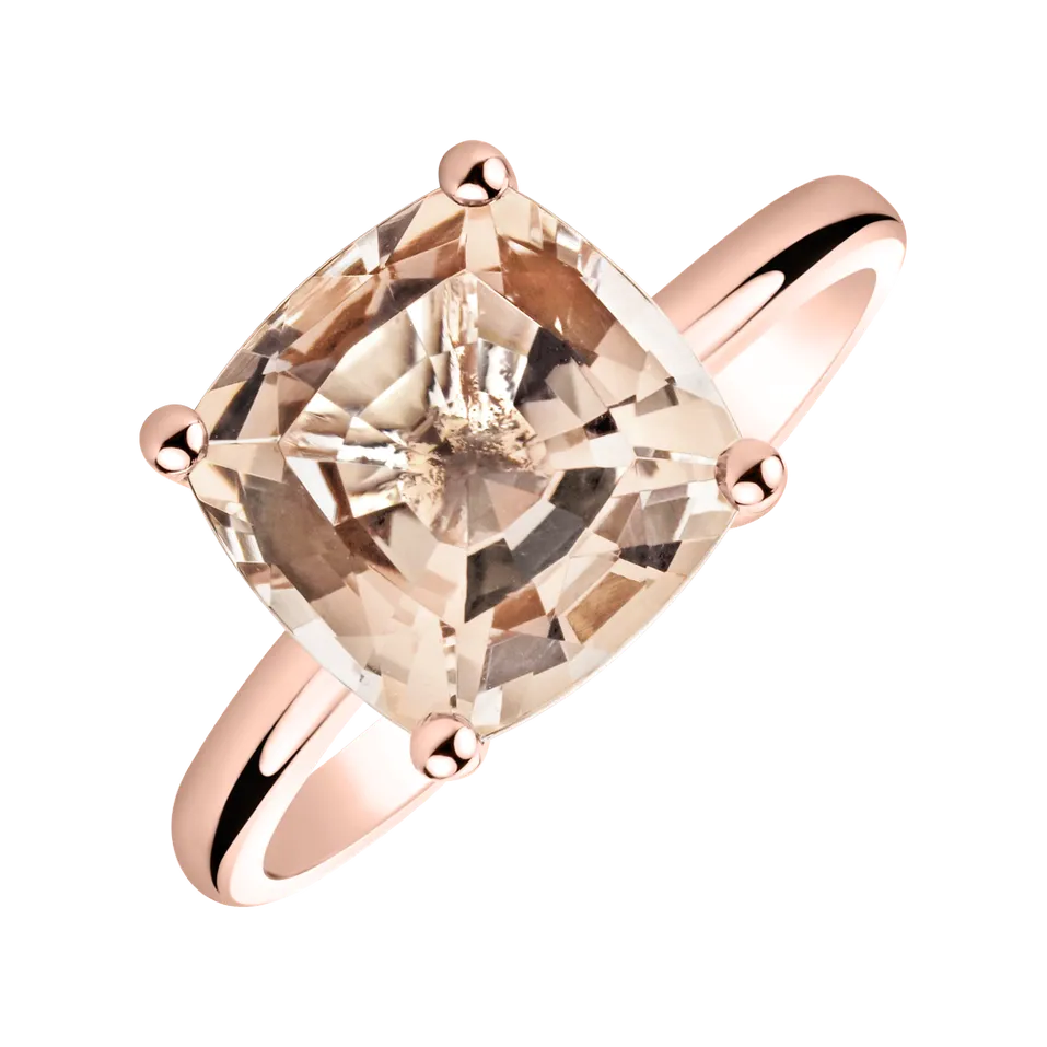 Ring with Morganite Bonbon
