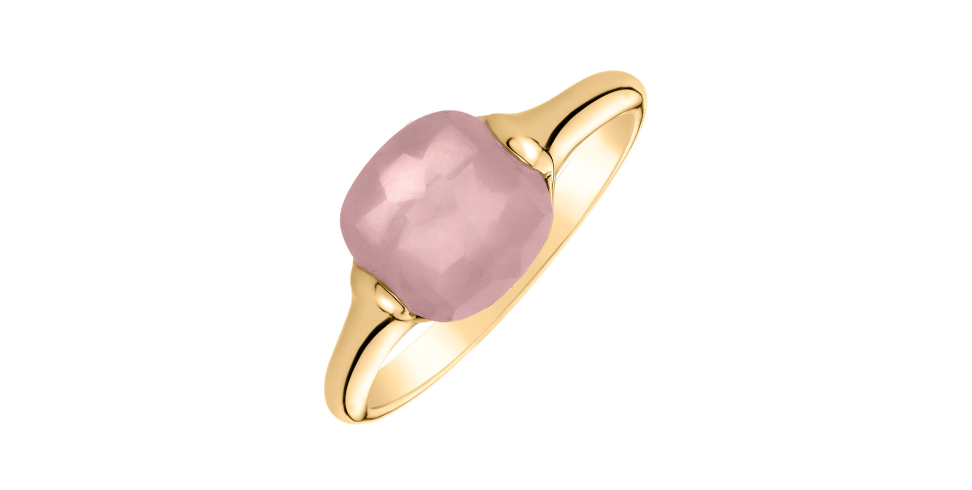 Ring with Rose Quartz Bonbon
