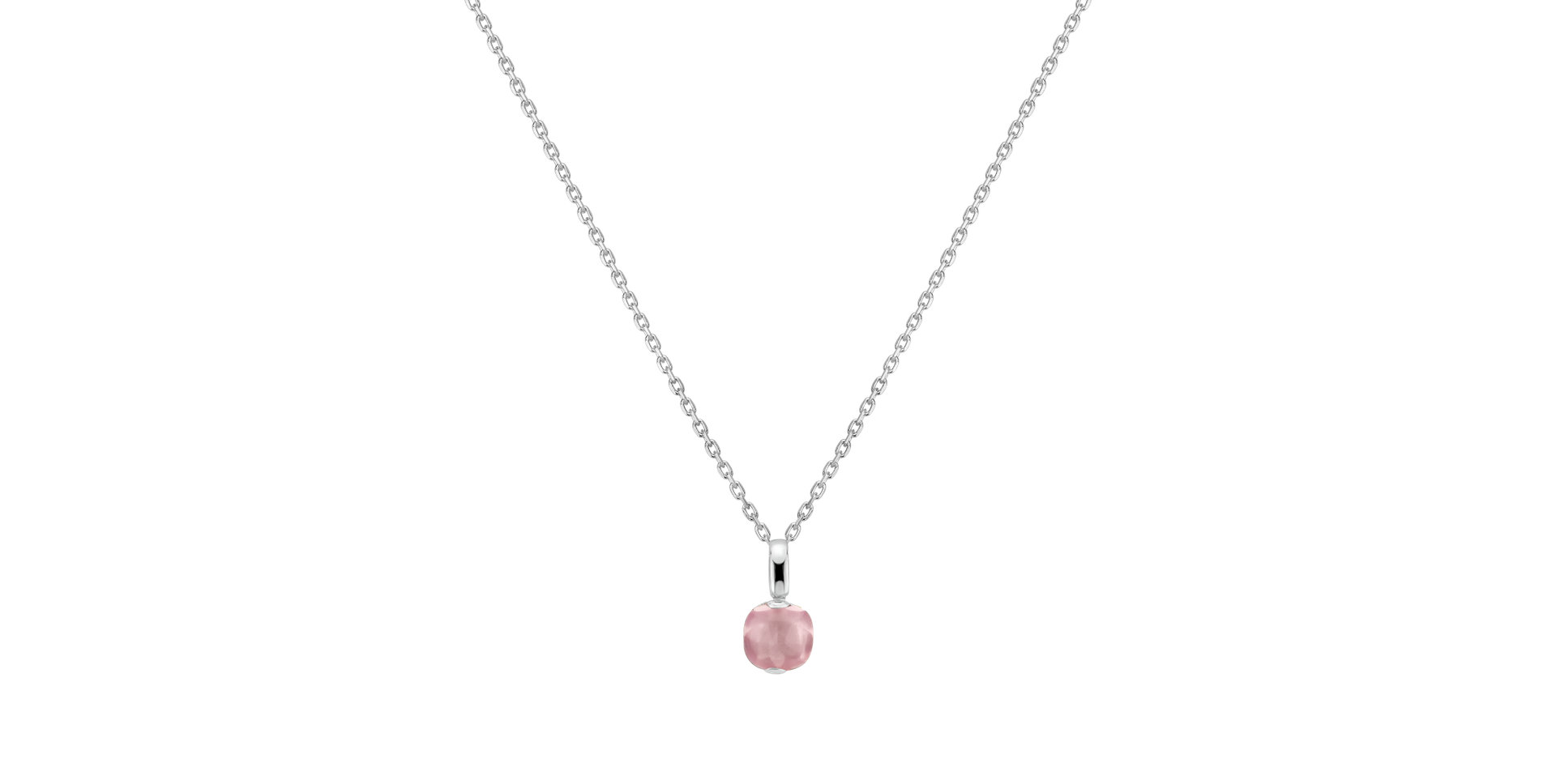 Pendant with Rose Quartz Bonbon