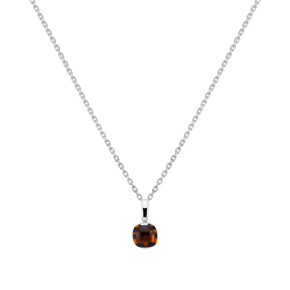 Pendant with Cognac Quartz Bonbon