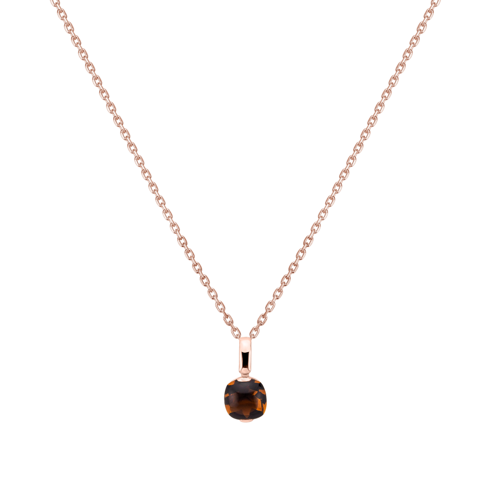 Pendant with Cognac Quartz Bonbon
