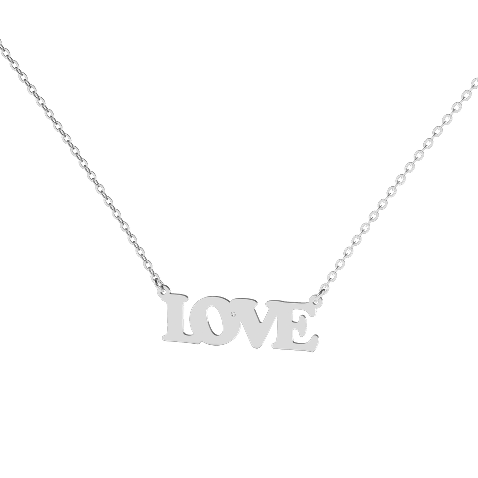 Diamond necklace Love