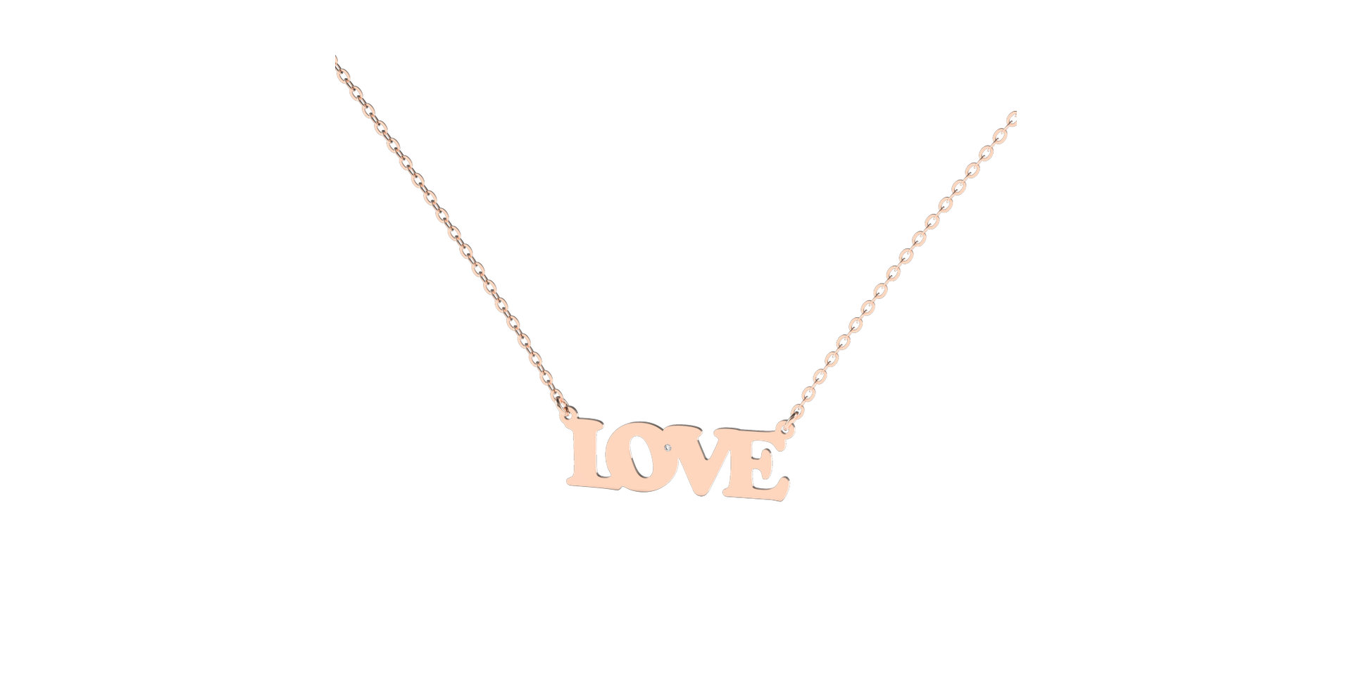 Diamond necklace Love